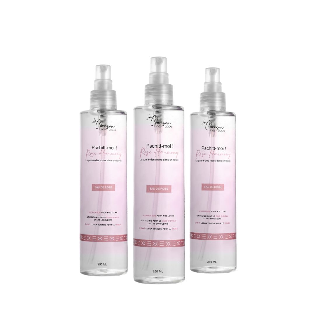 PSCHITT-MOI – ROSE HARMONY- Eau de rose pour locks, Microlocks et Sisterlocks
